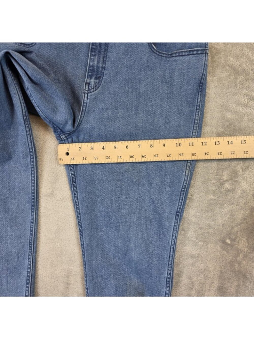 Levis Line 8 Jeans Womens 34 Blue Medium Wash Skinny Slim Stretch Denim Pants - Picture 12 of 13